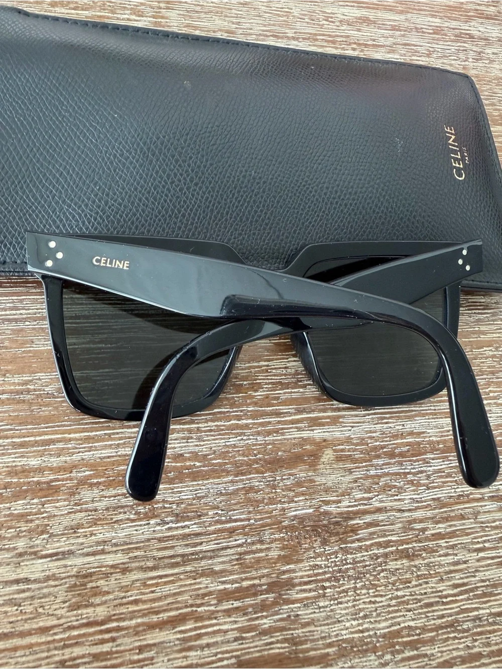 RARE Celine Black Square Oversizee Sunglasses